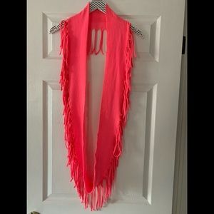 Pink infinity scarf